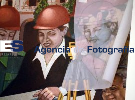 Quitan a Marín de mural  - ES imagen agencia de fotografía