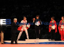 Medallistas femenil -46kg WTF Puebla 2013 - ES imagen agencia de fotografía
