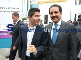 Inician Alfonso Esparza y Eduardo Rivera obras de alumbrado - ES imagen agencia de fotografía