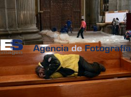 Trabajos en la catedral de Puebla  - ES imagen agencia de fotografía