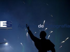 Juegos artificiales durante las fiestas patrias en los fuertes  - ES imagen agencia de fotografía