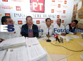 PT en rueda de prensa  - ES imagen agencia de fotografía