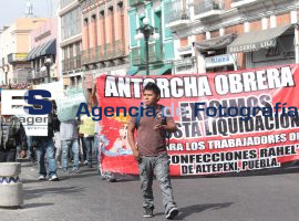 Manifestación Antorcha Obrera - ES imagen agencia de fotografía