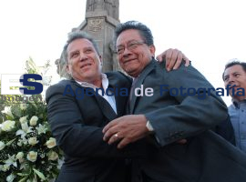 Rinden homenaje a los fundadores de Puebla :PRI - ES imagen agencia de fotografía