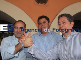 Jorge Aguilar Chedrahi se reúne con militantes del PAN y PRD - ES imagen agencia de fotografía