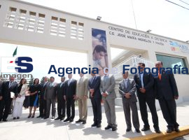 Inauguración Centro Escolar de educación a distancia y rehabilitación centro escolar "José María Morelos y Pavón" - ES imagen agencia de fotografía