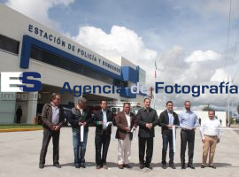 Inauguración Estación de Policía y Bomberos San José Chiapa - ES imagen agencia de fotografía