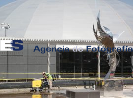 Preparan auditorio de la Reforma para 3er informe de Gobierno - ES imagen agencia de fotografía