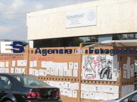 Opositores al gaseoducto protestan en Semarnat - ES imagen agencia de fotografía
