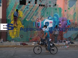 Graffiti en Santa Bárbara - ES imagen agencia de fotografía