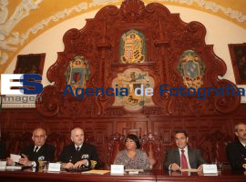 Firman colaboración la BUAP y la Escuela de Guerra del Centro de Estudios Navales. - ES imagen agencia de fotografía