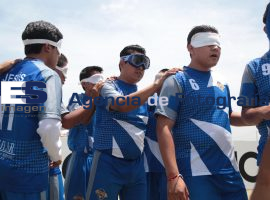 Los Topos Puebla vencieron 3-2 a los Halcones de Jalisco en futbol para ciegos - ES imagen agencia de fotografía