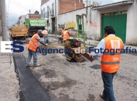 Se suma 3er brigada de bacheo en San Pedro Cholula - ES imagen agencia de fotografía