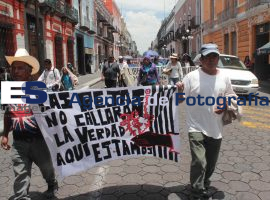 Organizaciones marchan para exigir libertad de sus compañeros presos. - ES imagen agencia de fotografía