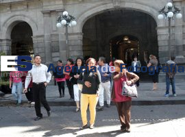 Activan Alarma sismica en el palacio municipal  - ES imagen agencia de fotografía
