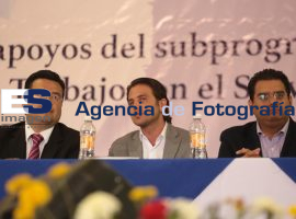 San Andrés Cholula y Secotrade entregan apoyos de bécate - ES imagen agencia de fotografía
