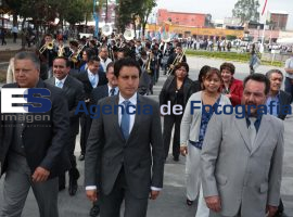 Colocan pendones patrios en San Pedro Cholula - ES imagen agencia de fotografía
