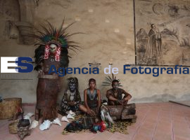 Danzantes Prehispánicos en Cholula 08-09-2014 - ES imagen agencia de fotografía