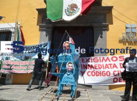 Se manifiestan contra proyecto en Cholula 2014 - ES imagen agencia de fotografía
