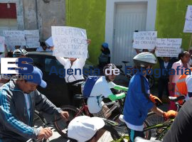 Protesta en rodada de San Andrés Cholula para exigir libertad de detenidos - ES imagen agencia de fotografía
