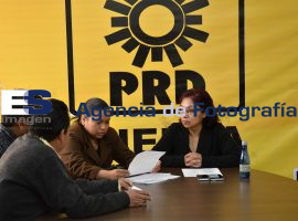 Socorro Quezada, PRD, rueda de prensa - ES imagen agencia de fotografía