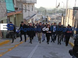 Inaugura calle en San Pablo Xochimehuacan - ES imagen agencia de fotografía