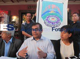 Movimiento por la Alternativa Social y habitantes de San Pedro Cholula inconformes con acciones del Gobierno del Estado. - ES imagen agencia de fotografía