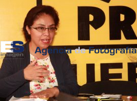 Socorro Quesada  Tiempo, dirigente estatal del PRD - ES imagen agencia de fotografía