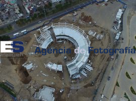 Construcción del Centro de Espectáculos de Puebla - ES imagen agencia de fotografía
