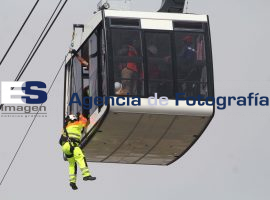 Simulacro de Rescate en el Teleférico - ES imagen agencia de fotografía