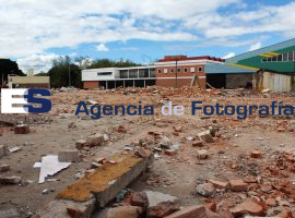 Construcción de la estación del Tren Turístico Puebla-Cholula - ES imagen agencia de fotografía