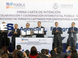 Gobernador de Veracruz convenio intención con Rafael Moreno Valle - ES imagen agencia de fotografía